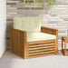 Sofa cu Brațe Lemn de acacia solid și poliester natural - WALTI WALTI