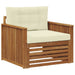 Sofa cu Brațe Lemn de acacia solid și poliester natural - WALTI WALTI