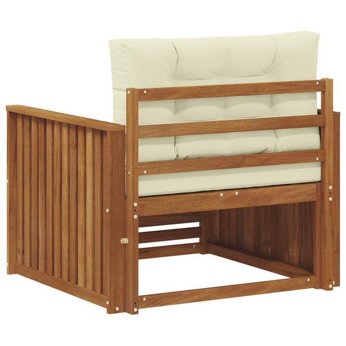 Sofa cu Brațe Lemn de acacia solid și poliester natural - WALTI WALTI