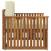 Sofa cu Brațe Lemn de acacia solid și poliester natural - WALTI WALTI
