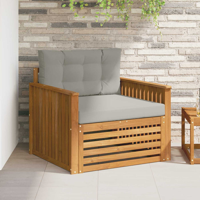 Sofa cu Brațe Lemn de acacia solid și poliester natural - WALTI WALTI