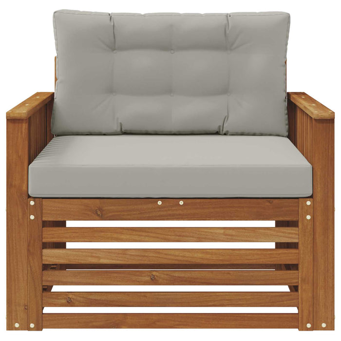 Sofa cu Brațe Lemn de acacia solid și poliester natural - WALTI WALTI