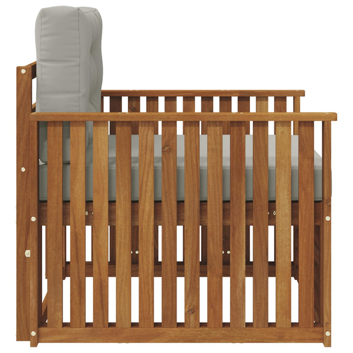 Sofa cu Brațe Lemn de acacia solid și poliester natural - WALTI WALTI