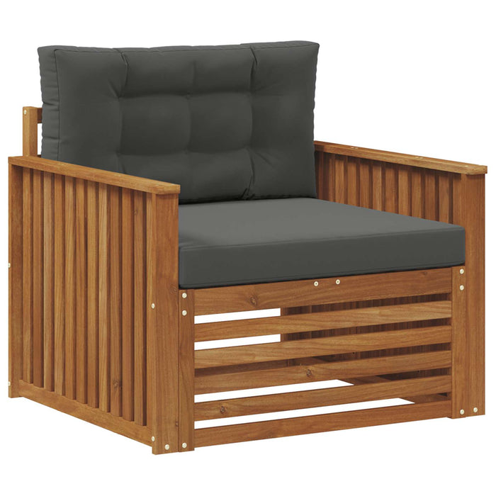 Sofa cu Brațe Lemn de acacia solid și poliester natural - WALTI WALTI
