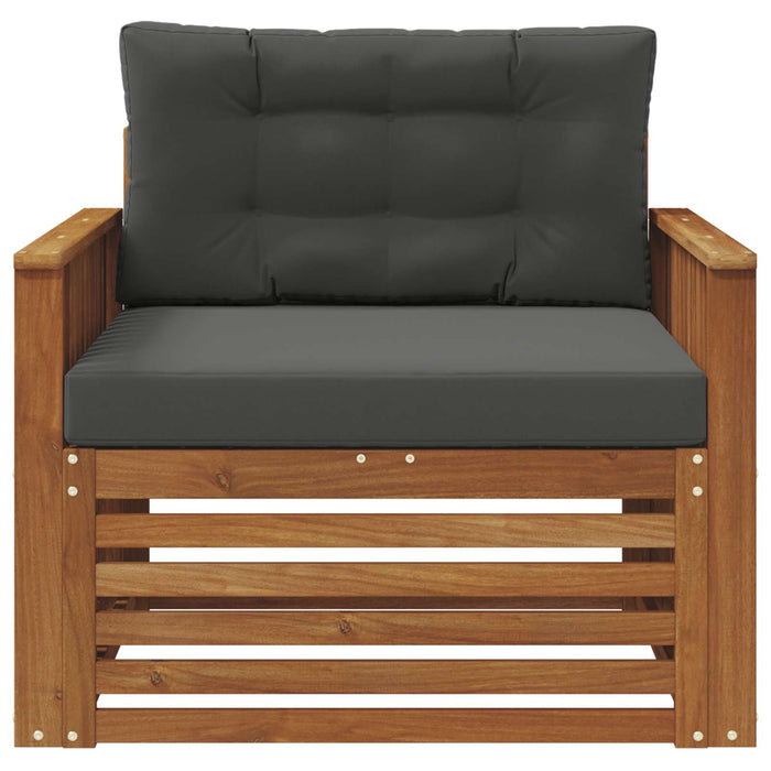 Sofa cu Brațe Lemn de acacia solid și poliester natural - WALTI WALTI