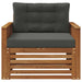 Sofa cu Brațe Lemn de acacia solid și poliester natural - WALTI WALTI
