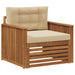 Sofa cu Brațe Lemn de acacia solid și poliester natural - WALTI WALTI