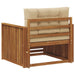 Sofa cu Brațe Lemn de acacia solid și poliester natural - WALTI WALTI
