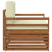 Sofa cu Brațe Lemn de acacia solid și poliester natural - WALTI WALTI