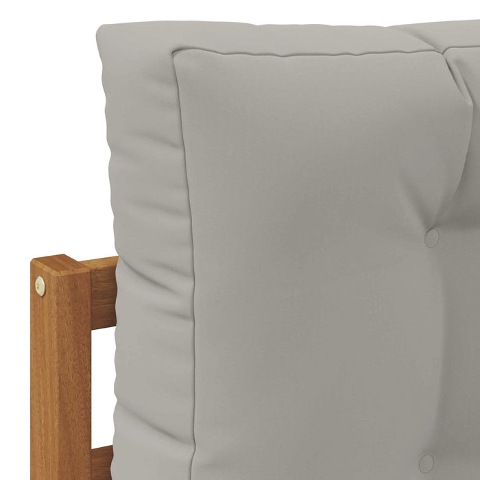 Sofa cu Brațe Lemn de acacia solid și poliester natural - WALTI WALTI