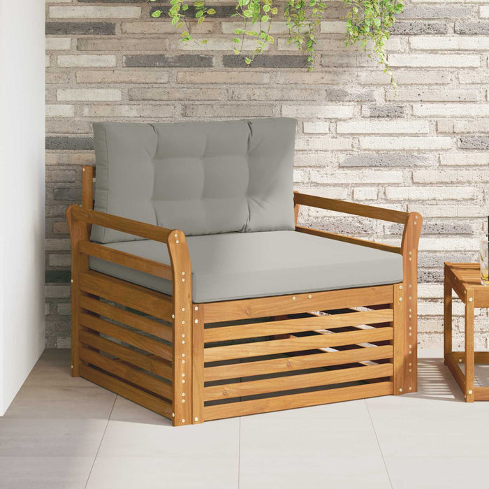 Sofa cu Brațe Lemn de acacia solid și poliester natural - WALTI WALTI