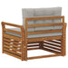 Sofa cu Brațe Lemn de acacia solid și poliester natural - WALTI WALTI