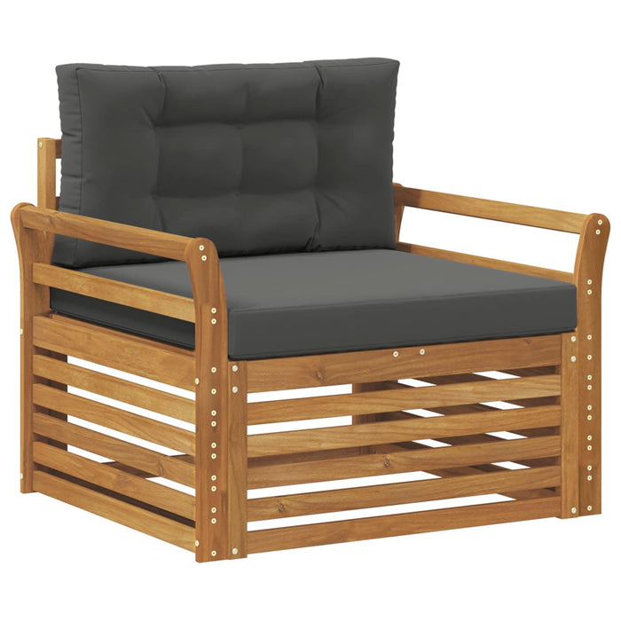 Set de canapele de exterior Lemn de acacia solid și poliester - WALTI WALTI