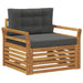 Set de canapele de exterior Lemn de acacia solid și poliester - WALTI WALTI