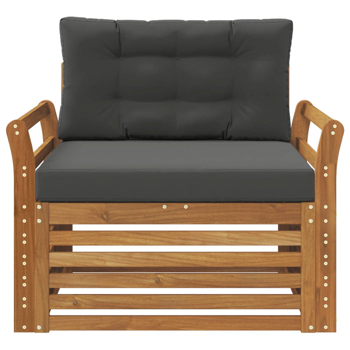 Set de canapele de exterior Lemn de acacia solid și poliester - WALTI WALTI