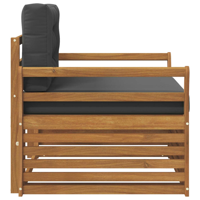 Set de canapele de exterior Lemn de acacia solid și poliester - WALTI WALTI