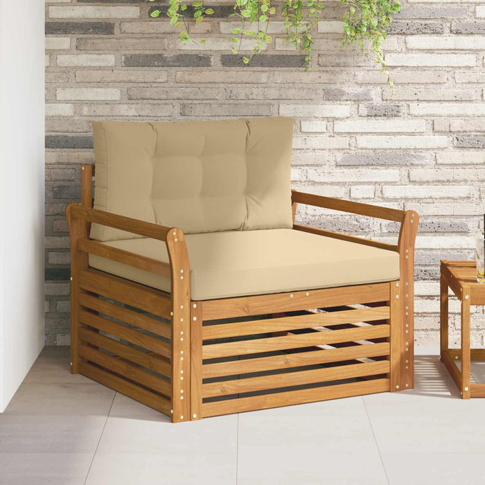 Set de canapele de exterior Lemn de acacia solid și poliester - WALTI WALTI