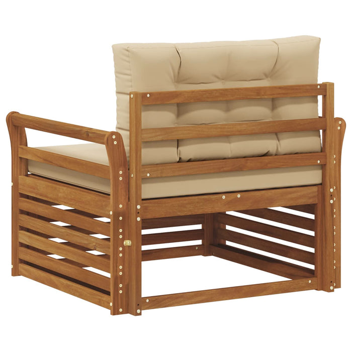 Set de canapele de exterior Lemn de acacia solid și poliester - WALTI WALTI