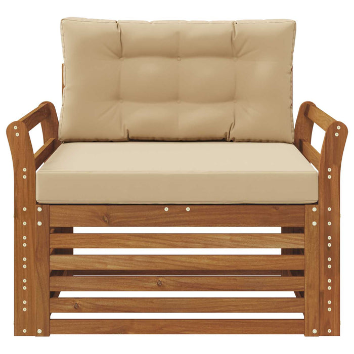 Set de canapele de exterior Lemn de acacia solid și poliester - WALTI WALTI
