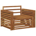 2 Bucată Sofa cu Brațe Lemn Solid de Acacia natural - WALTI WALTI