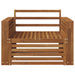 2 Bucată Sofa cu Brațe Lemn Solid de Acacia natural - WALTI WALTI