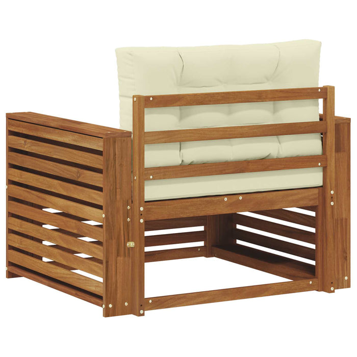 Set de canapele de exterior Lemn de acacia solid și poliester - WALTI WALTI