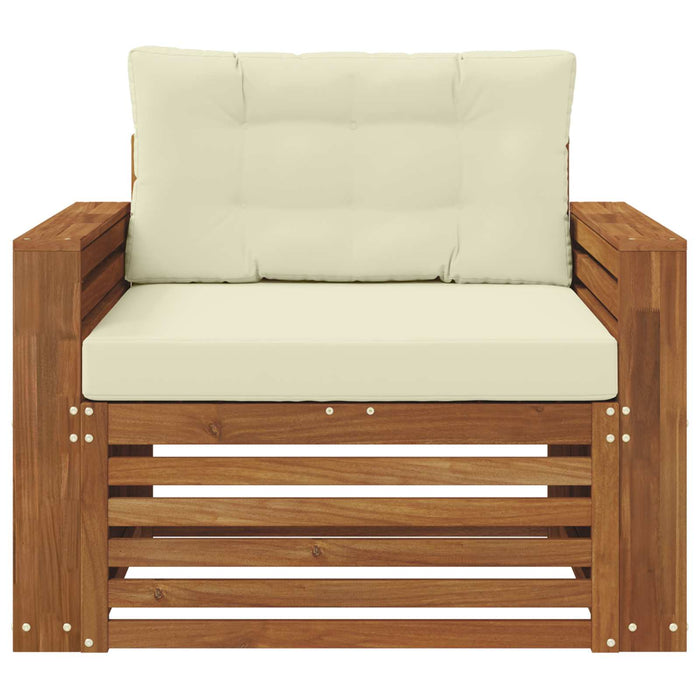 Set de canapele de exterior Lemn de acacia solid și poliester - WALTI WALTI