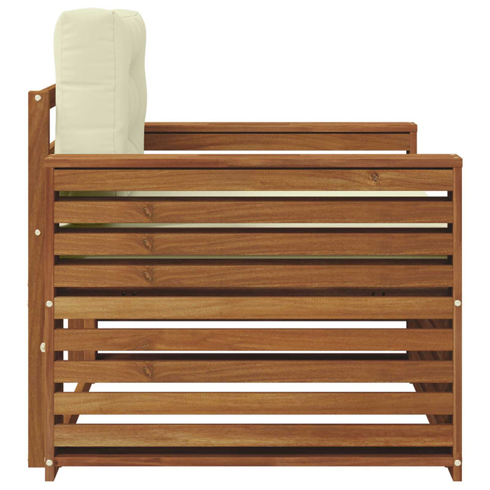 Set de canapele de exterior Lemn de acacia solid și poliester - WALTI WALTI