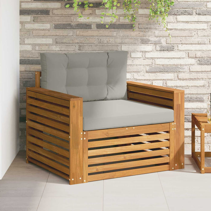 Set de canapele de exterior Lemn de acacia solid și poliester - WALTI WALTI