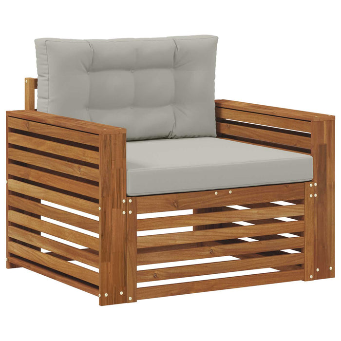 Set de canapele de exterior Lemn de acacia solid și poliester - WALTI WALTI