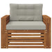 Set de canapele de exterior Lemn de acacia solid și poliester - WALTI WALTI