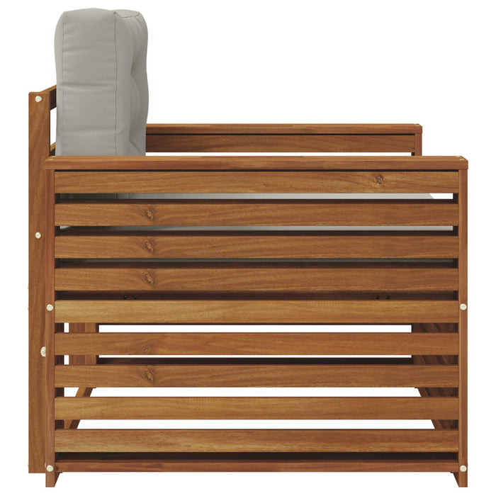 Set de canapele de exterior Lemn de acacia solid și poliester - WALTI WALTI