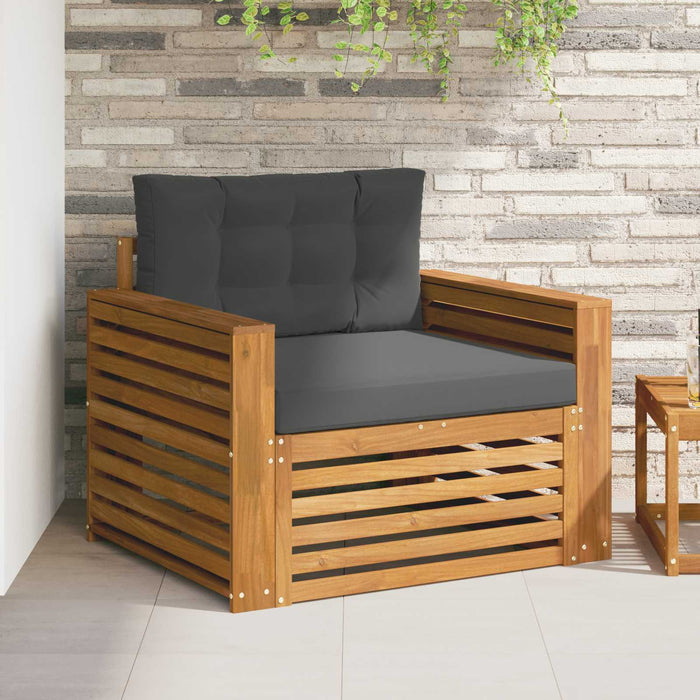 Set de canapele de exterior Lemn de acacia solid și poliester - WALTI WALTI