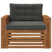 Set de canapele de exterior Lemn de acacia solid și poliester - WALTI WALTI