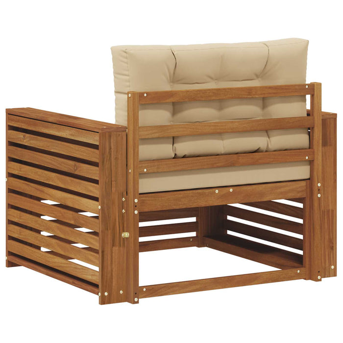 Set de canapele de exterior Lemn de acacia solid și poliester - WALTI WALTI