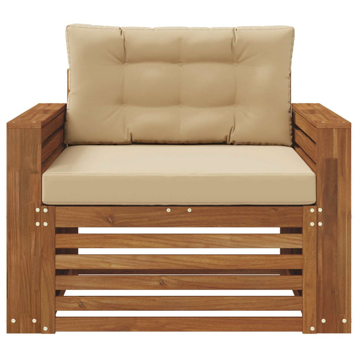 Set de canapele de exterior Lemn de acacia solid și poliester - WALTI WALTI