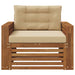 Set de canapele de exterior Lemn de acacia solid și poliester - WALTI WALTI