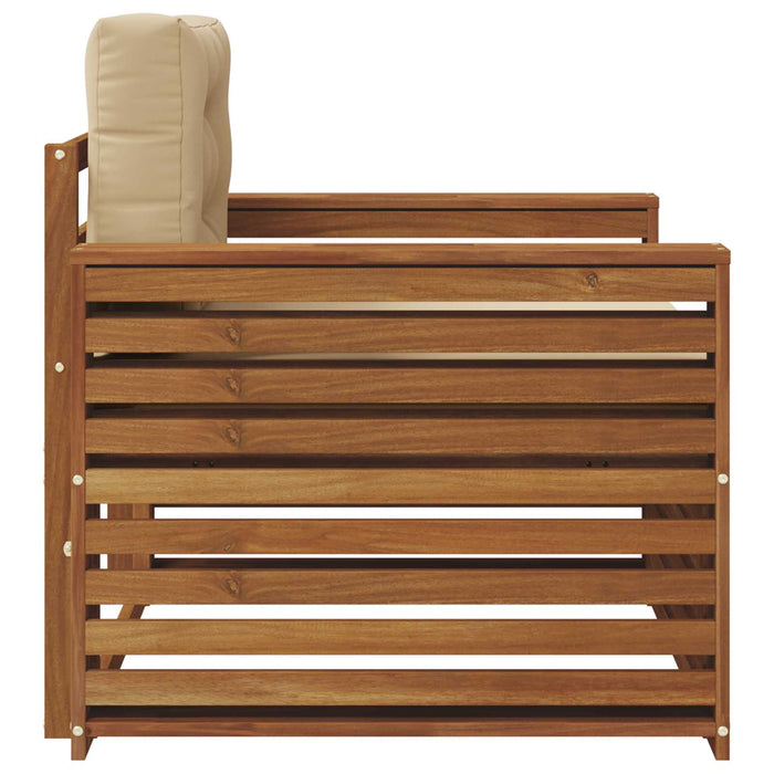 Set de canapele de exterior Lemn de acacia solid și poliester - WALTI WALTI