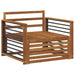 2 Bucată Sofa cu Brațe Lemn Solid de Acacia natural - WALTI WALTI