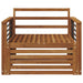 2 Bucată Sofa cu Brațe Lemn Solid de Acacia natural - WALTI WALTI
