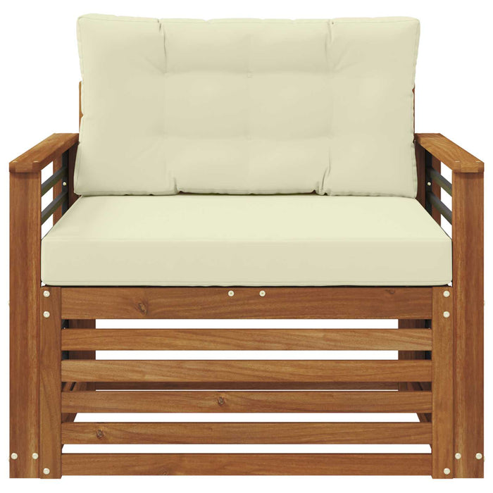 Set de canapele de exterior Lemn de acacia solid și poliester - WALTI WALTI