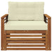 Set de canapele de exterior Lemn de acacia solid și poliester - WALTI WALTI