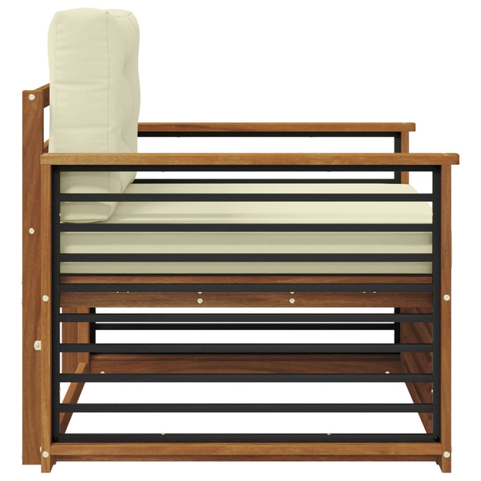 Set de canapele de exterior Lemn de acacia solid și poliester - WALTI WALTI