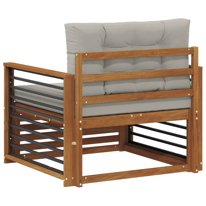 Set de canapele de exterior Lemn de acacia solid și poliester - WALTI WALTI