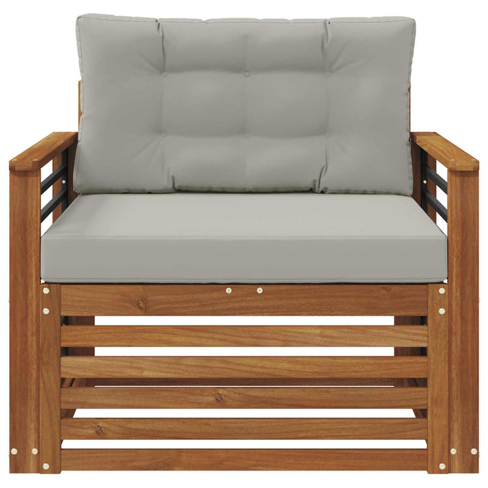 Set de canapele de exterior Lemn de acacia solid și poliester - WALTI WALTI