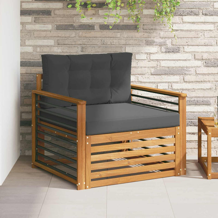 Set de canapele de exterior Lemn de acacia solid și poliester - WALTI WALTI