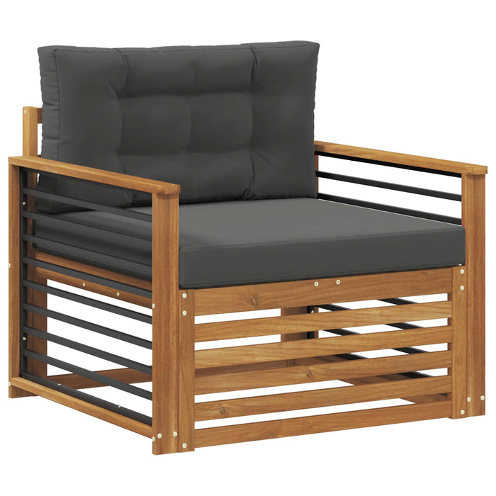 Set de canapele de exterior Lemn de acacia solid și poliester - WALTI WALTI