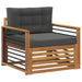 Set de canapele de exterior Lemn de acacia solid și poliester - WALTI WALTI