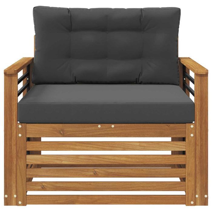 Set de canapele de exterior Lemn de acacia solid și poliester - WALTI WALTI