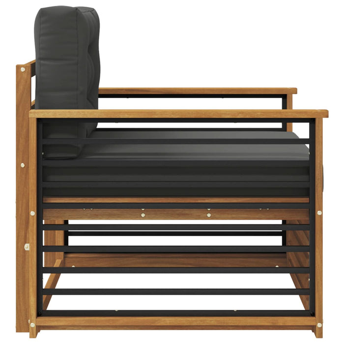 Set de canapele de exterior Lemn de acacia solid și poliester - WALTI WALTI